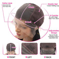 HAIRSW 13x6 Full Glueless Wig Transparent Lace Front Wig Straight Brazilian Human Hair