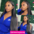 HAIRSW 13x6 Full Glueless Wig Transparent Lace Front Wig Straight Brazilian Human Hair