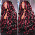 99j Burgundy Body Wave 13x6 Lace Front Wig | 250% Density Glueless Human Hair