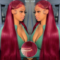 99j Burgundy Body Wave 13x6 Lace Front Wig | 250% Density Glueless Human Hair