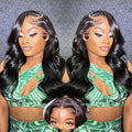 HAIRSW Human Hair Pre Plucked Pre Cut Wear and Go Glueless Wig 13x4 HD Body Wave Lace Front Wigs with Baby Hair