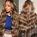 4/27 Highlight 5x5 Glueless Lace Closure Wigs HAIRSW Body Wave Wigs Virgin Hair