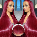 99j Burgundy Body Wave 13x6 Lace Front Wig | 250% Density Glueless Human Hair